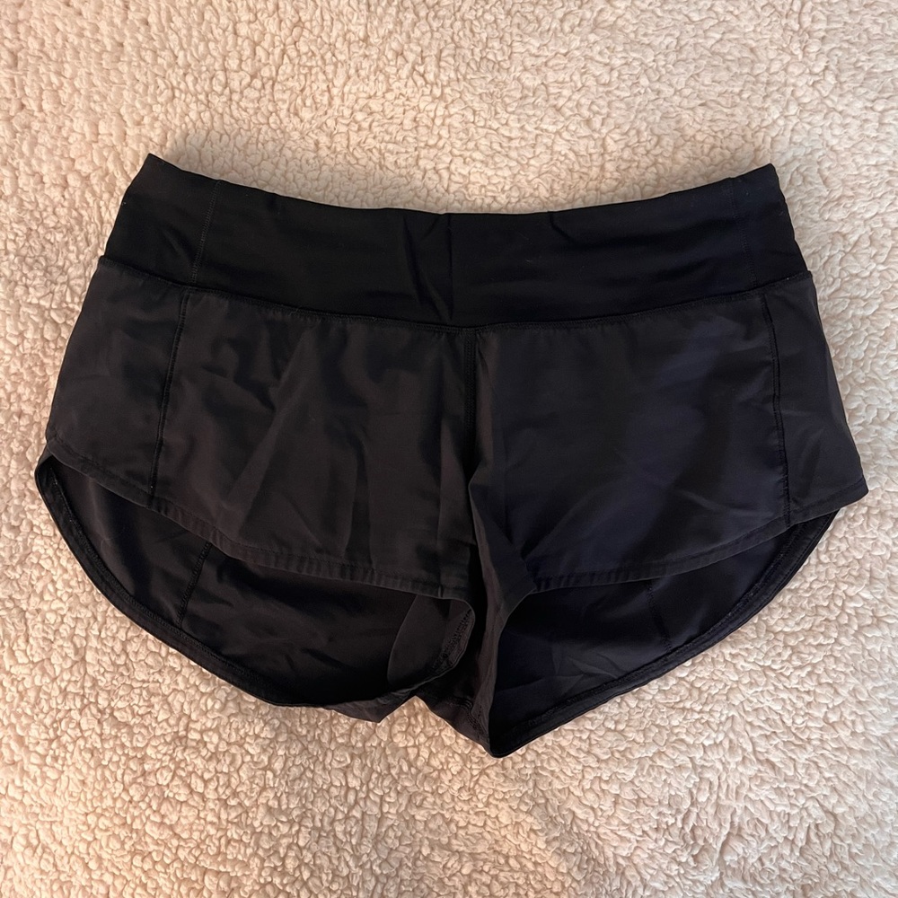 black speed up shorts